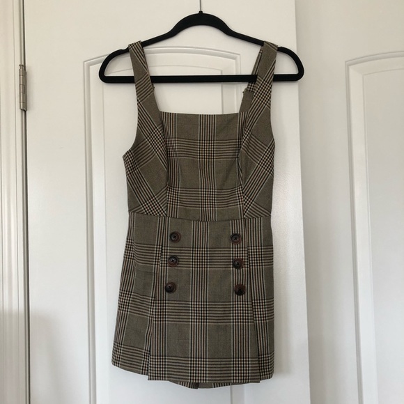 Urban Outfitters Pants - Urban Outfitters Cassidy Square Neck Romper Small